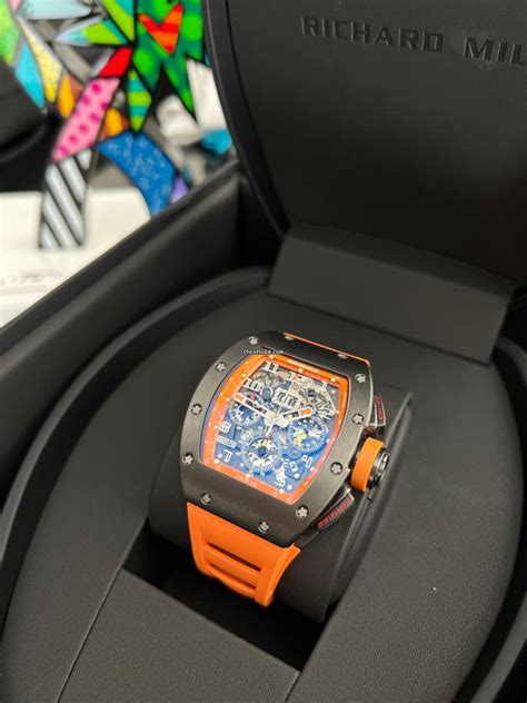 richard mille orange storm chronograph.